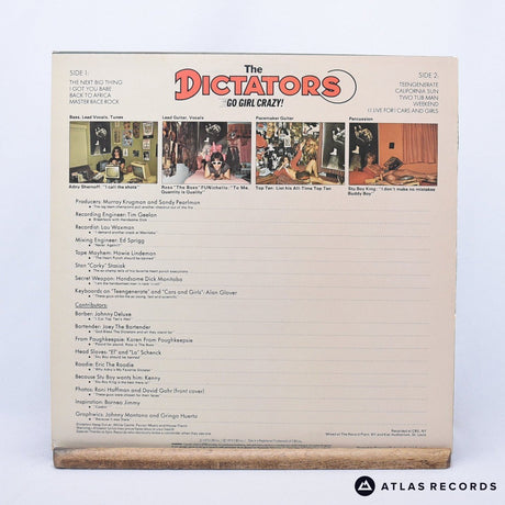The Dictators - Go Girl Crazy! - A1 B1 LP Vinyl Record - EX/EX