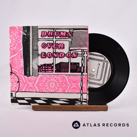 The Disco Zombies Drums Over London 7" Vinyl Record - Front Cover & Record