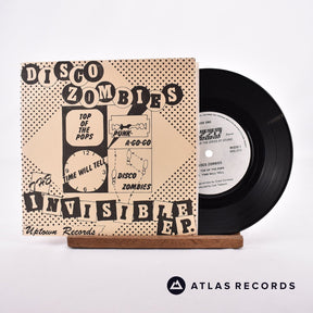 The Disco Zombies The Invisible E.P. 7" Vinyl Record - Front Cover & Record