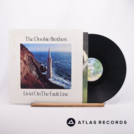 The Doobie Brothers Livin' On The Fault Line LP Vinyl Record - Front Cover & Record