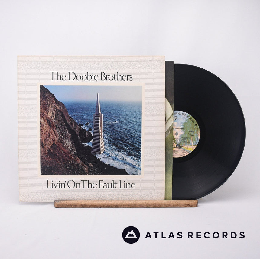 The Doobie Brothers Livin' On The Fault Line LP Vinyl Record - Front Cover & Record