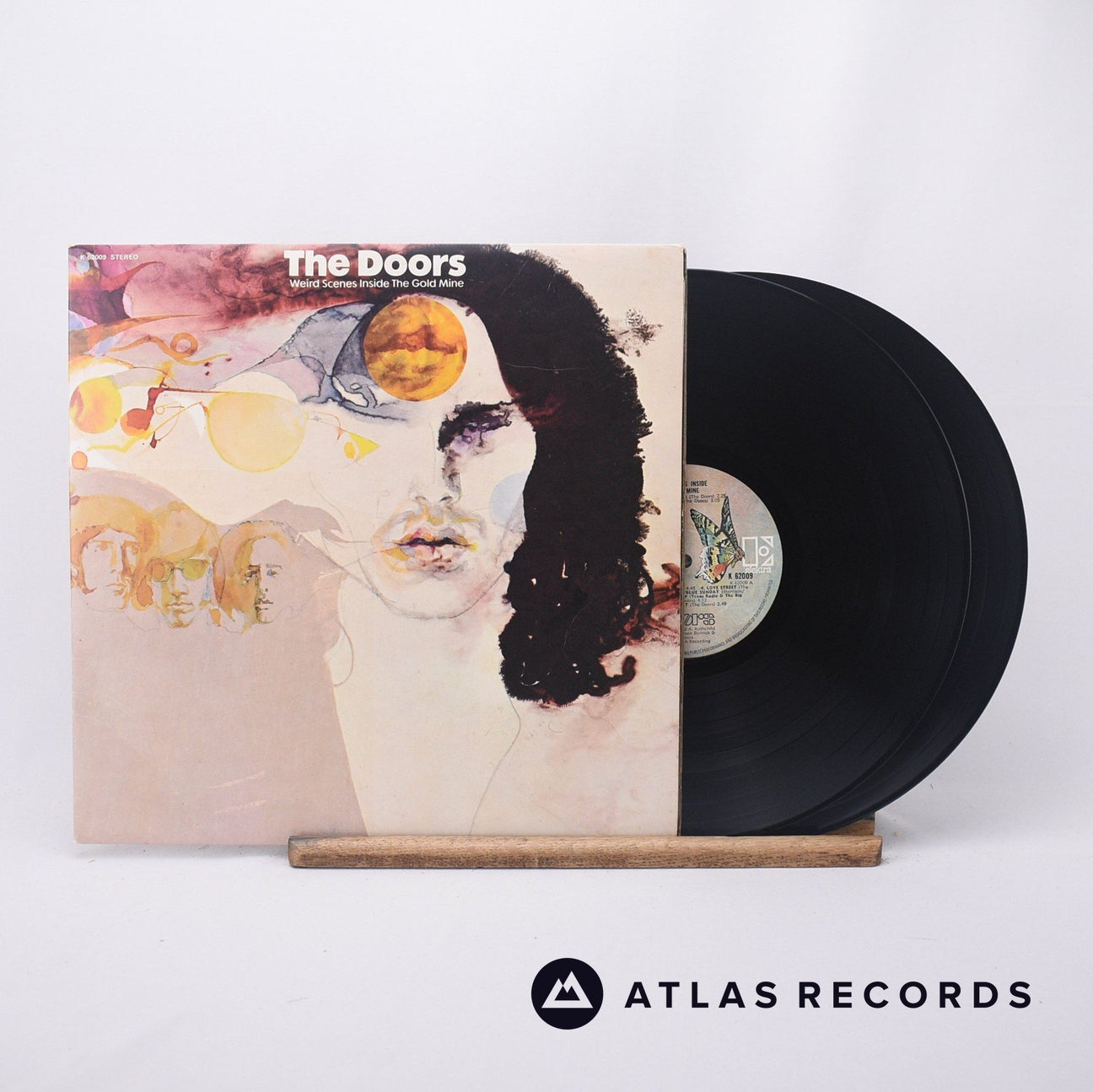 The Doors Weird Scenes Inside The Gold Mine 2 x LP Vinyl Record - Front Cover & Record