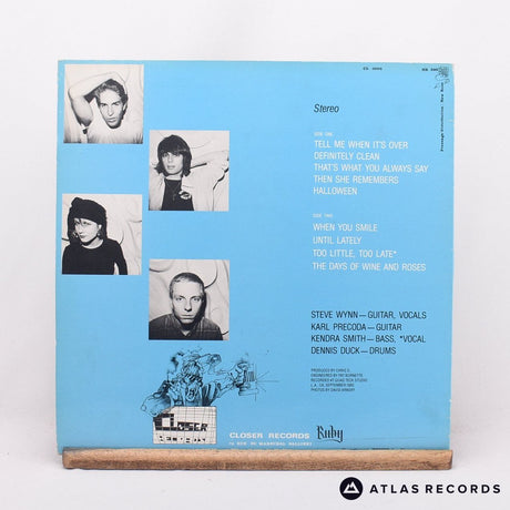 The Dream Syndicate - The Days Of Wine And Roses - LP Vinyl Record - EX/EX