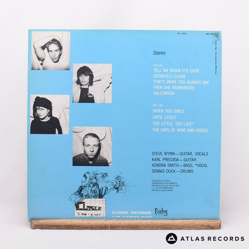 The Dream Syndicate - The Days Of Wine And Roses - LP Vinyl Record - EX/EX