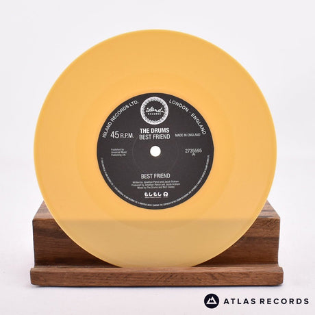The Drums - Best Friend - Yellow 7" Vinyl Record - NM/NM