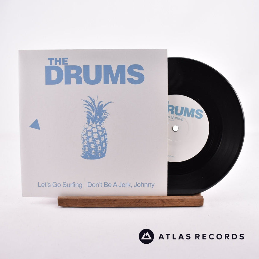 The Drums Let's Go Surfing 7" Vinyl Record - Front Cover & Record
