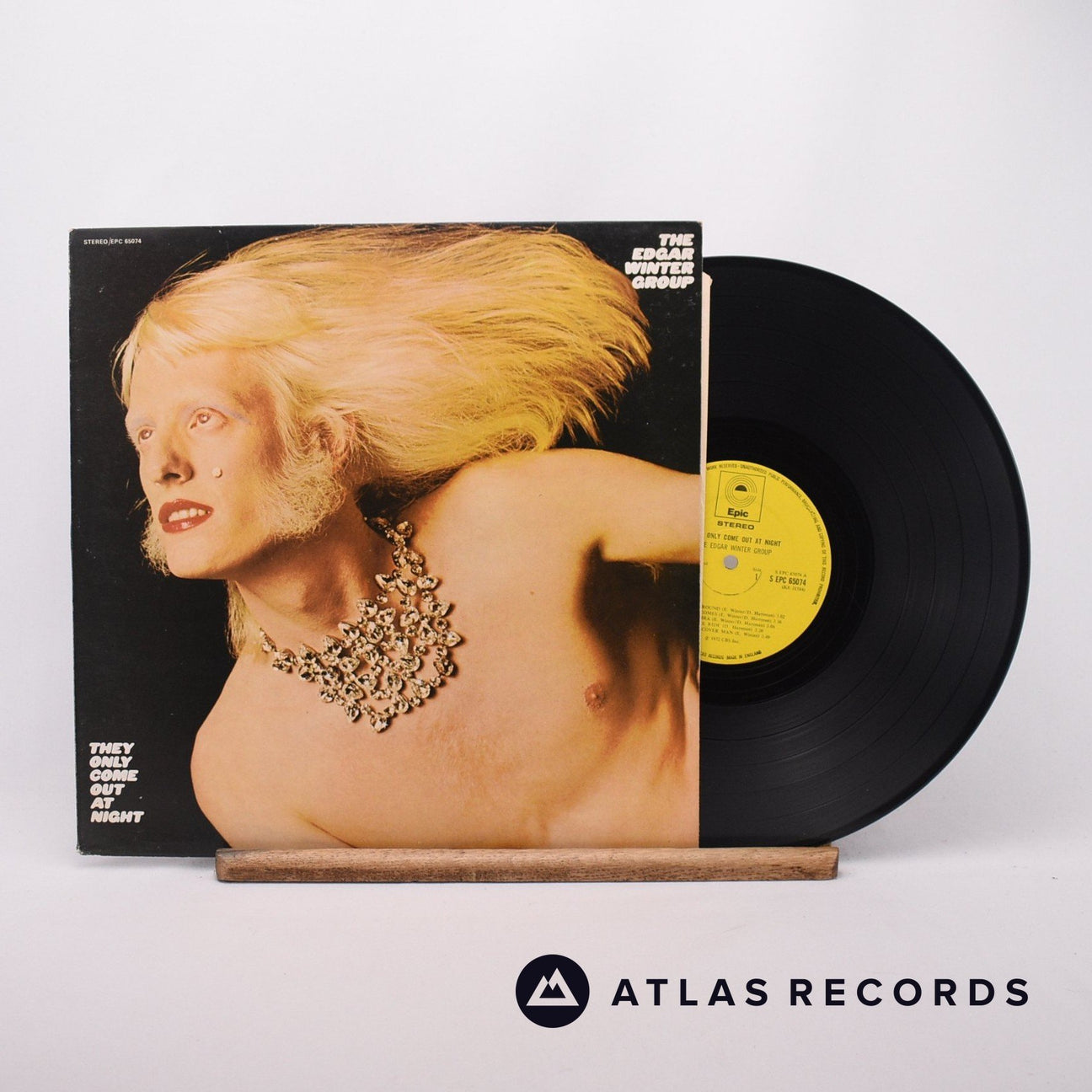 The Edgar Winter Group They Only Come Out At Night LP Vinyl Record - Front Cover & Record