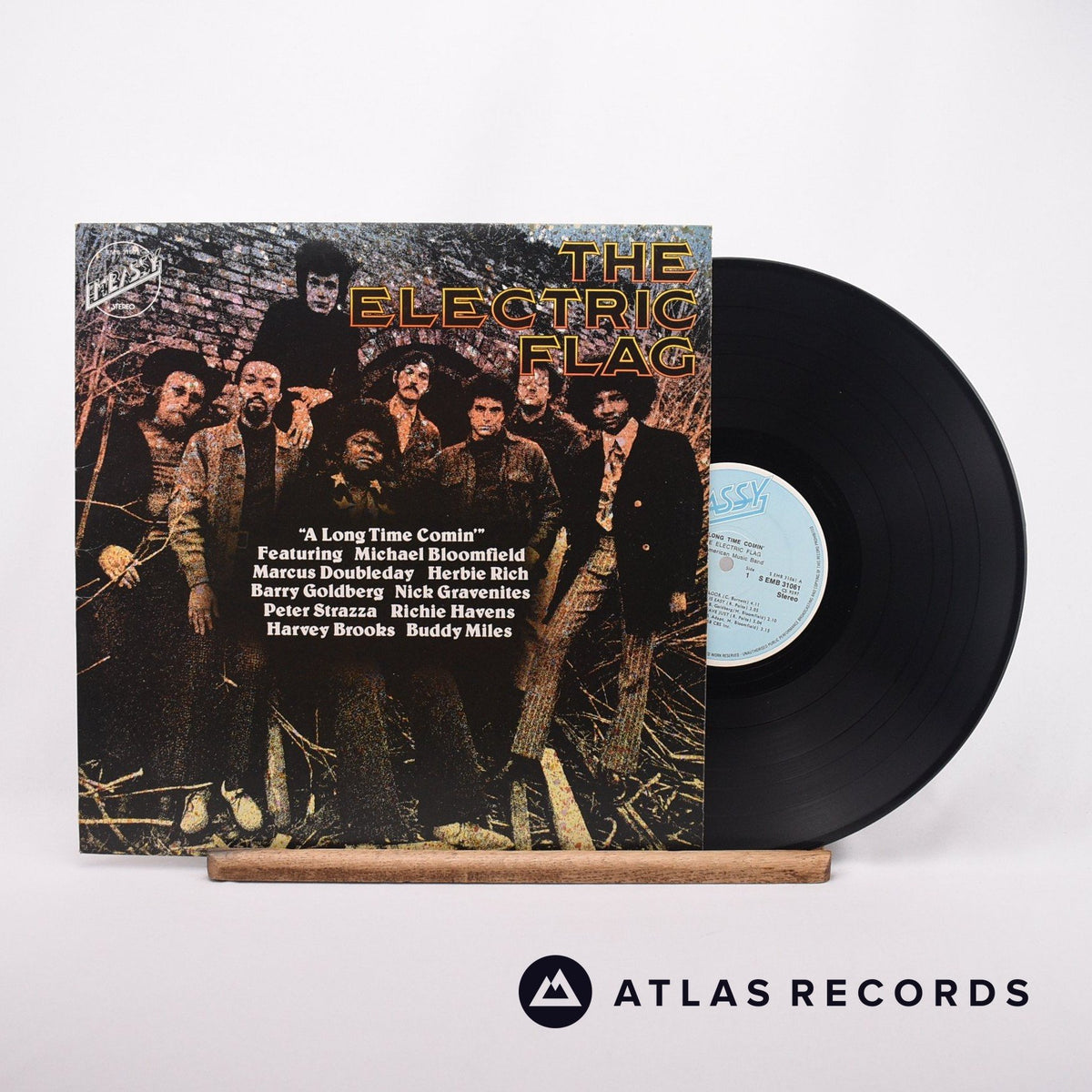 The Electric Flag A Long Time Comin' LP Vinyl Record - Front Cover & Record