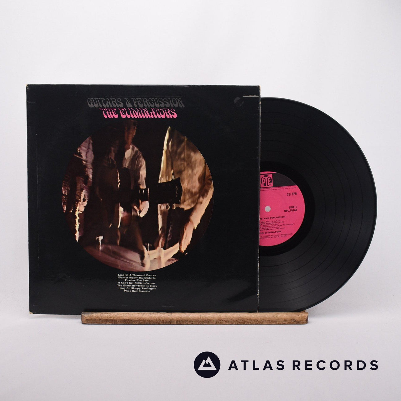 The Eliminators Guitars & Percussion LP Vinyl Record - Front Cover & Record
