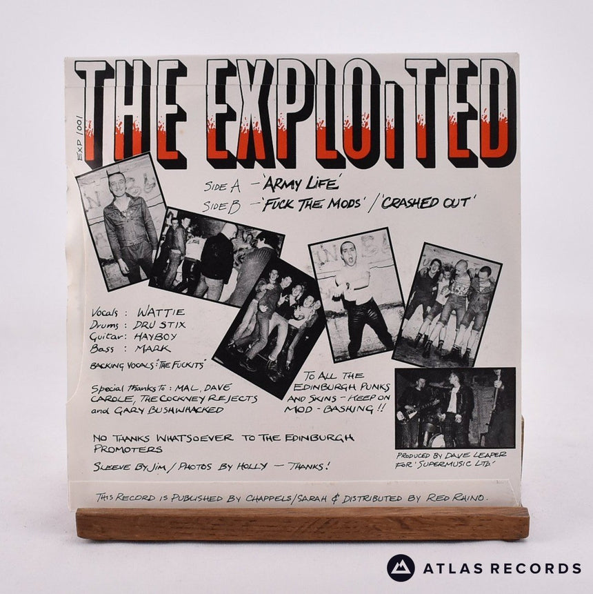 The Exploited - Army Life - Porky 7" EP Vinyl Record - EX/VG+