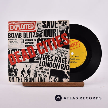 The Exploited Dead Cities 7" Vinyl Record - Front Cover & Record