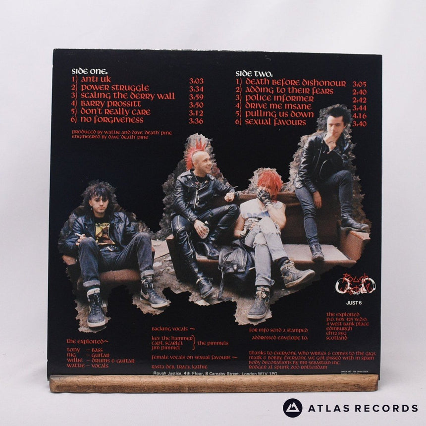 The Exploited - Death Before Dishonour - LP Vinyl Record - EX/EX