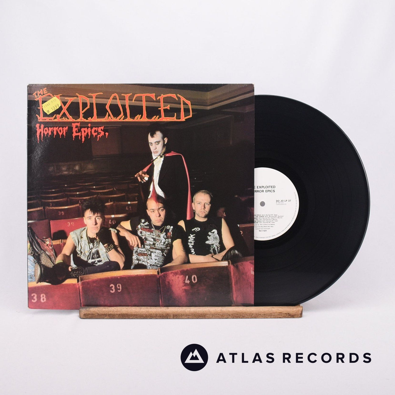 The Exploited Horror Epics. LP Vinyl Record - Front Cover & Record