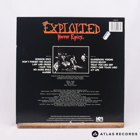 The Exploited - Horror Epics. - Porky Censored Cover LP Vinyl Record - EX/EX