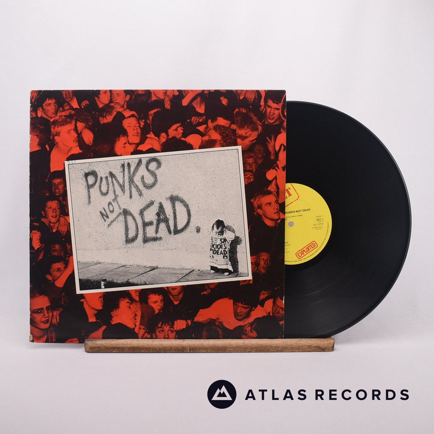 The Exploited Punks Not Dead LP Vinyl Record - Front Cover & Record