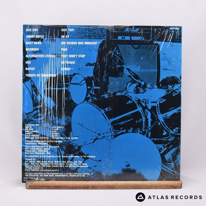 The Exploited - Troops Of Tomorrow - Italian LP Vinyl Record - EX/EX