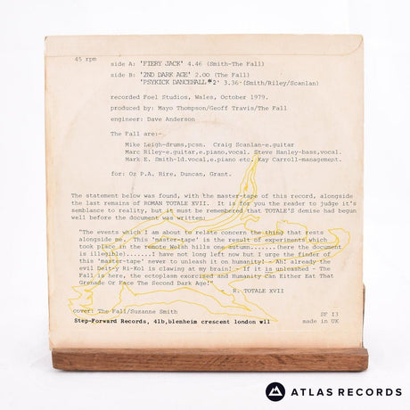 The Fall - Fiery Jack - Porky 7" Vinyl Record - VG/VG+