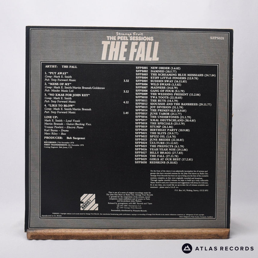 The Fall - The Peel Sessions - Textured Sleeve A B-2 12" Vinyl Record - VG+/VG+