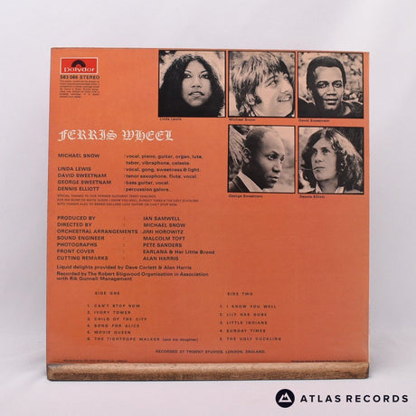 The Ferris Wheel - Ferris Wheel - Lyric Sheet A//2 B//2 LP Vinyl Record - VG+/EX