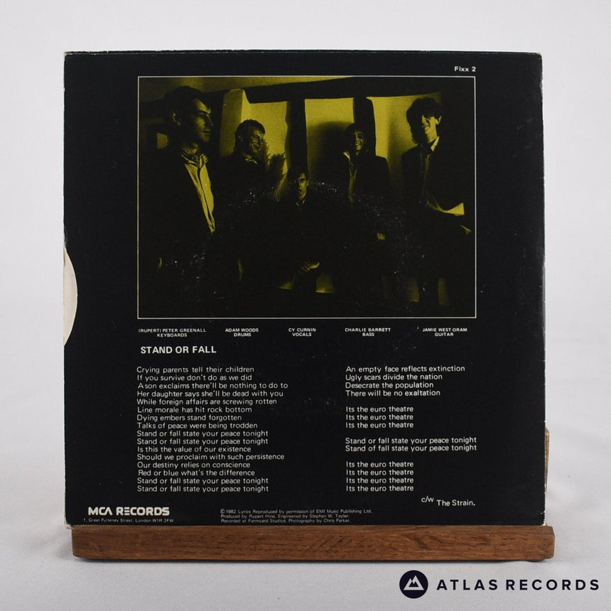 The Fixx - Stand Or Fall - 7" Vinyl Record - VG+/VG+