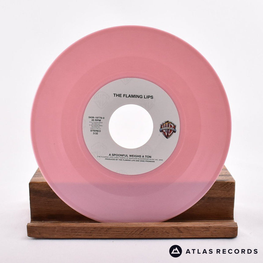 The Flaming Lips - A Spoonful Weighs A Ton - Pink 7" Vinyl Record - NM