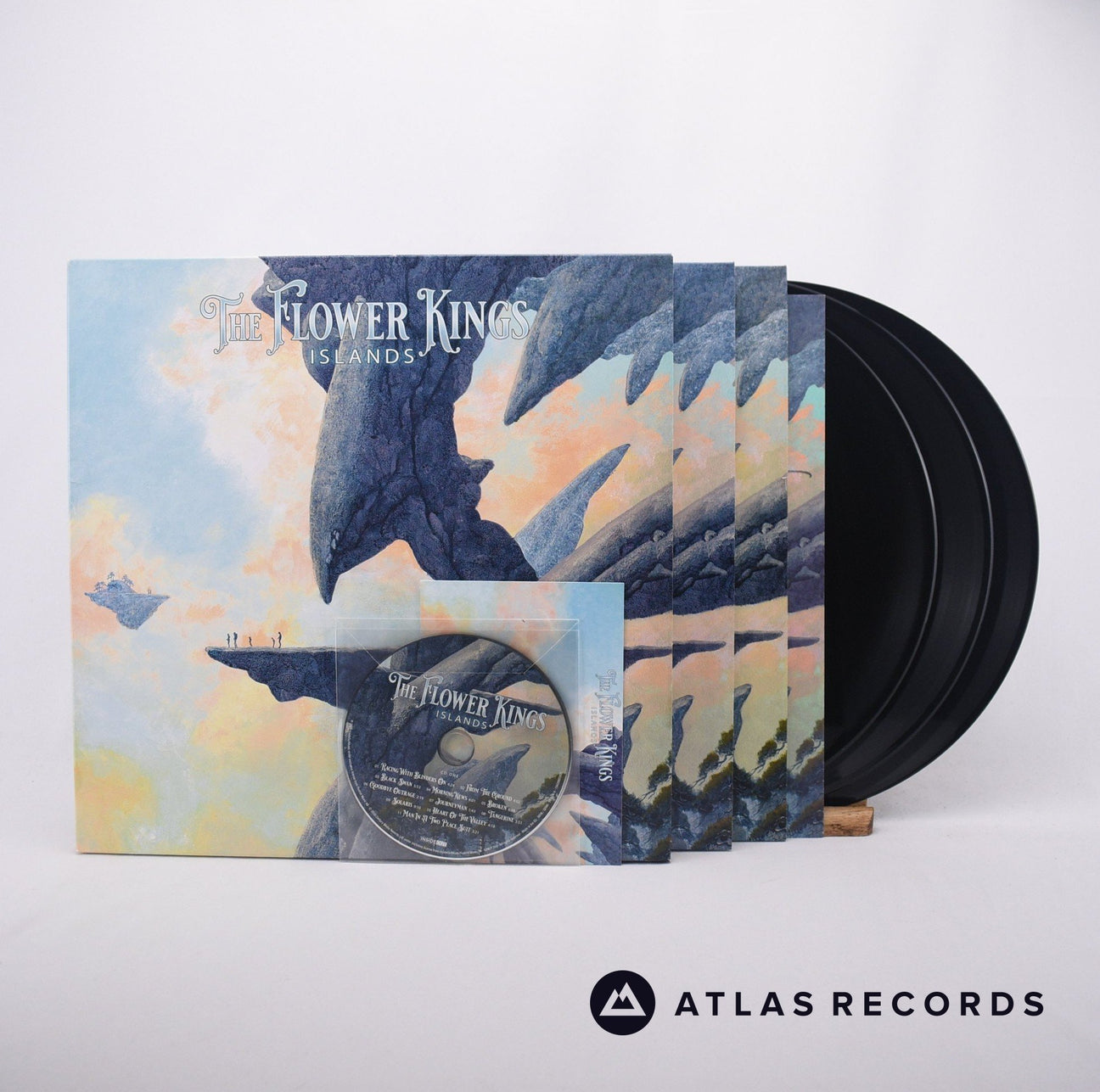 The Flower Kings Islands 3 x LP + 2 x CD Box Set Vinyl Record - Front Cover & Record