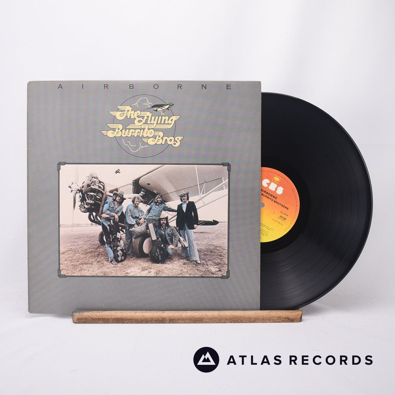The Flying Burrito Bros Airborne LP Vinyl Record - Front Cover & Record