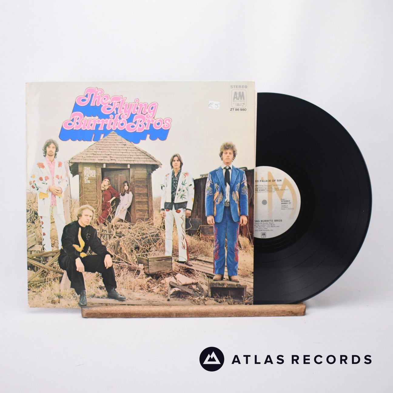 The Flying Burrito Bros The Gilded Palace Of Sin LP Vinyl Record - Front Cover & Record