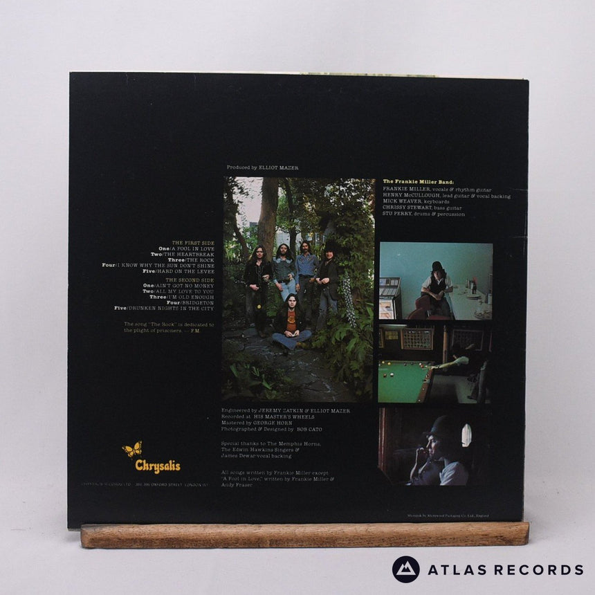 The Frankie Miller Band - The Rock - First Uk Press LP Vinyl Record - EX/EX