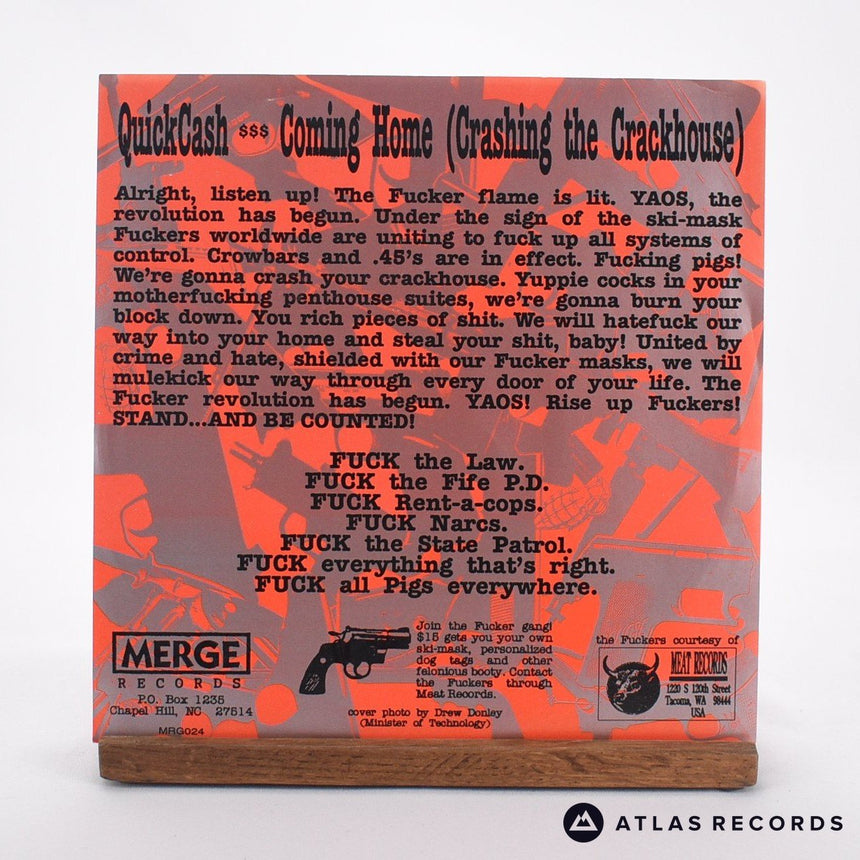 The Fuckers - QuickCash - 7" Vinyl Record - EX/EX