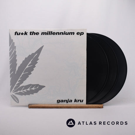 The Ganja Kru Fu*k The Millennium EP 3 x 12" Vinyl Record - Front Cover & Record