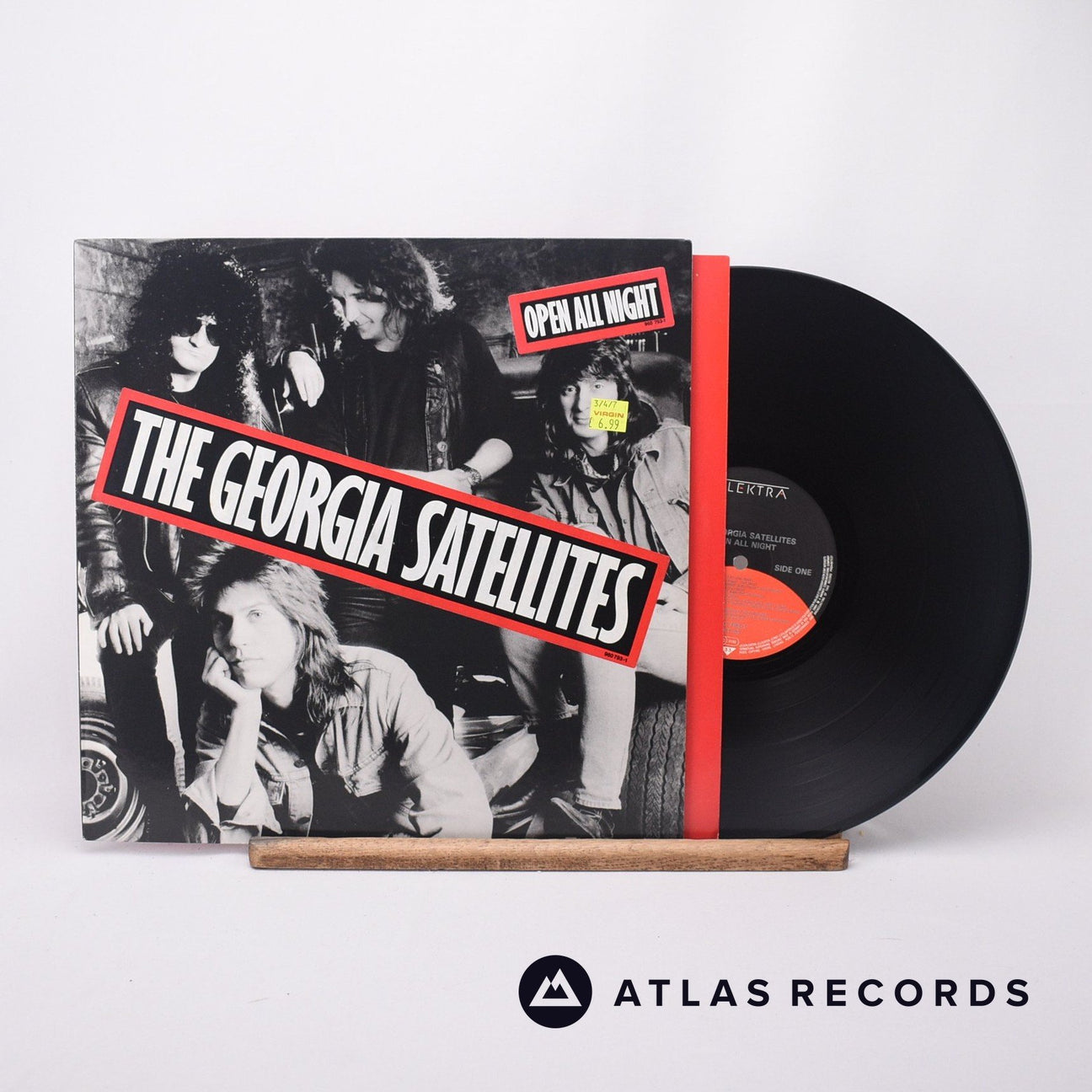The Georgia Satellites Open All Night LP Vinyl Record - Front Cover & Record