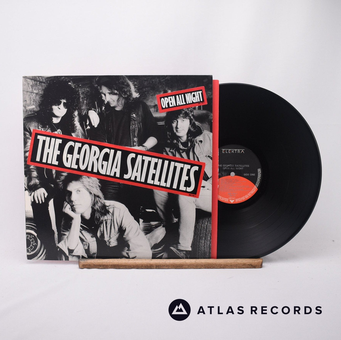 The Georgia Satellites Open All Night LP Vinyl Record - Front Cover & Record