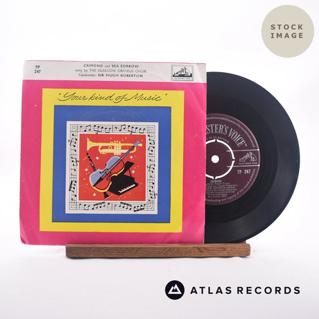 The Glasgow Orpheus Choir Crimond And Sea Sorrow 7" Vinyl Record - Sleeve & Record Side-By-Side