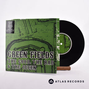 The Good, The Bad & The Queen Green Fields 7" Vinyl Record - Front Cover & Record