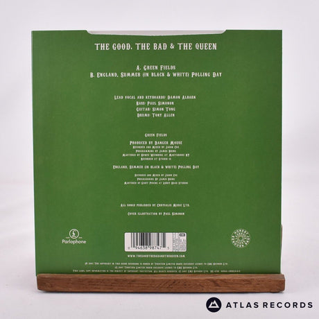 The Good, The Bad & The Queen - Green Fields - Green 7" Vinyl Record - NM/NM