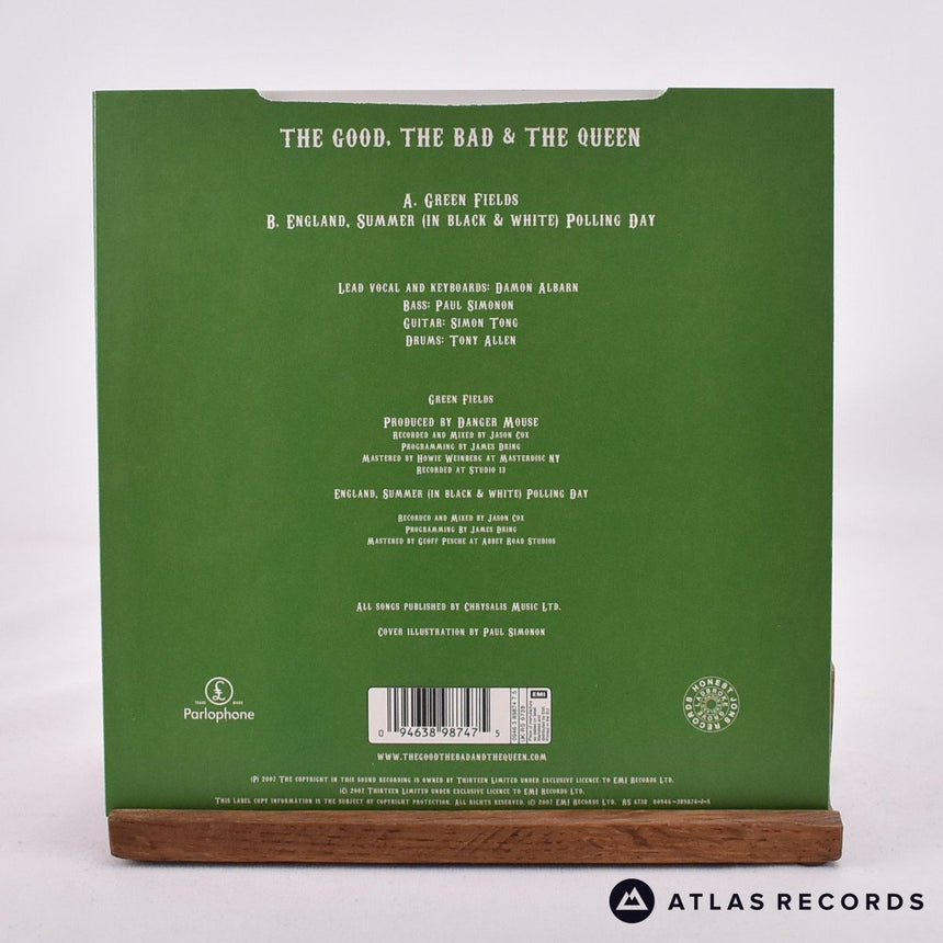 The Good, The Bad & The Queen - Green Fields - Green 7" Vinyl Record - NM/NM