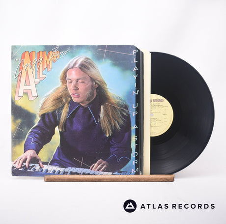 The Gregg Allman Band Playin' Up A Storm LP Vinyl Record - Front Cover & Record