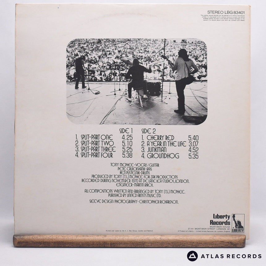 The Groundhogs - Split - Gatefold A-1 B-1 LP Vinyl Record - VG+/EX