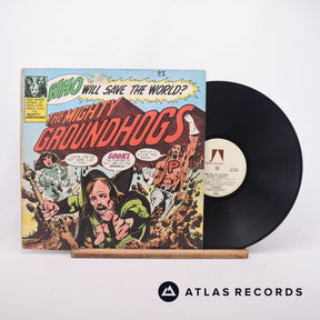 The Groundhogs Who Will Save The World? The Mighty Groundhogs LP Vinyl Record - Front Cover & Record