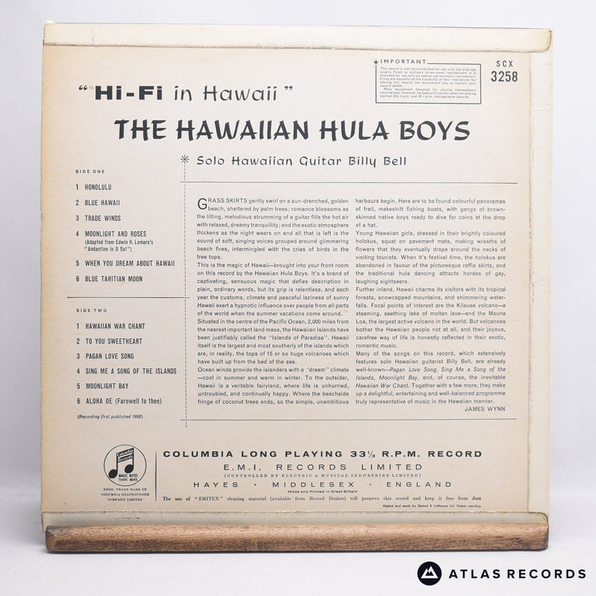 The Hawaiian Hula Boys - Hi-Fi In Hawaii - LP Vinyl Record - EX/EX