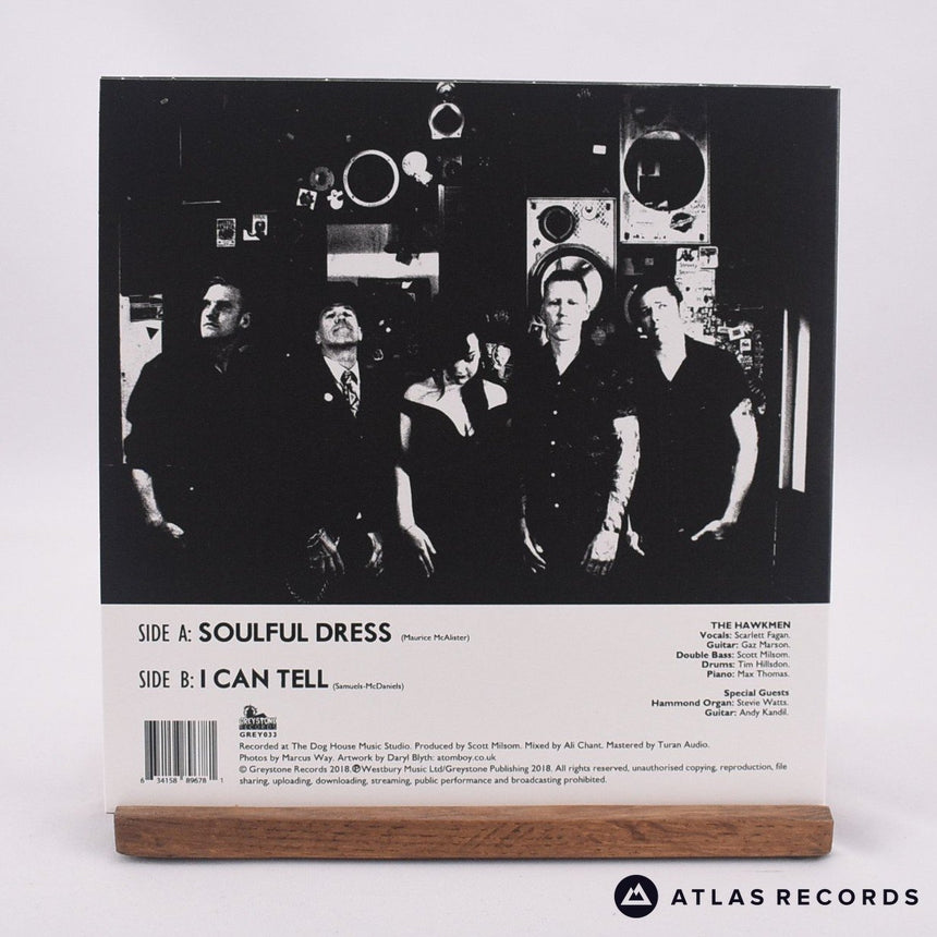 The Hawkmen - Soulful Dress // I Can Tell - Sticker 7" Vinyl Record - NM/NM