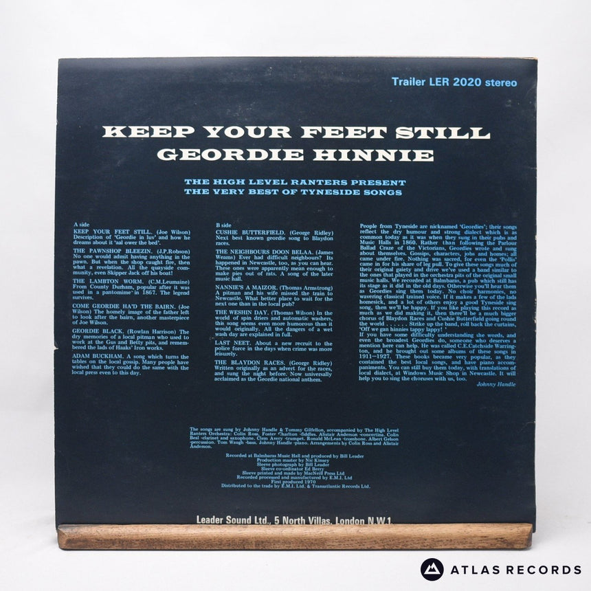 The High Level Ranters - Keep Your Feet Still Geordie Hinnie - The Ve - LP Vinyl
