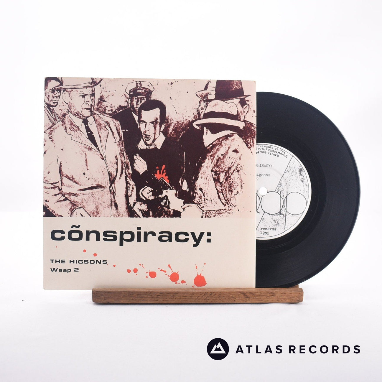 The Higsons Conspiracy 7" Vinyl Record - Front Cover & Record