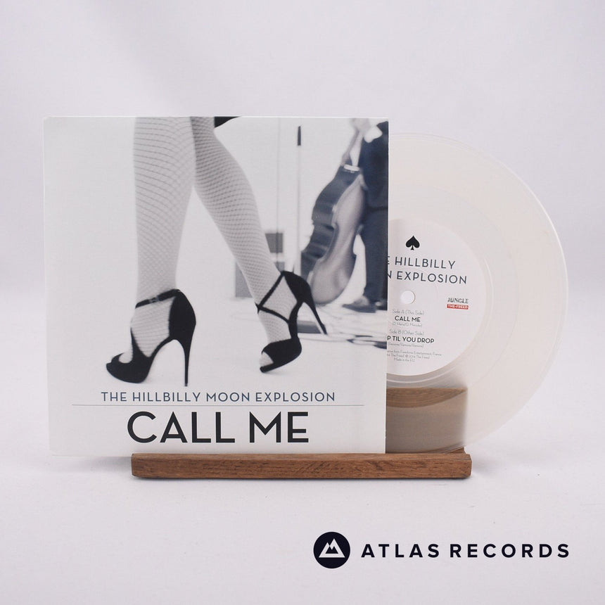 The Hillbilly Moon Explosion Call Me 7" Vinyl Record - Front Cover & Record