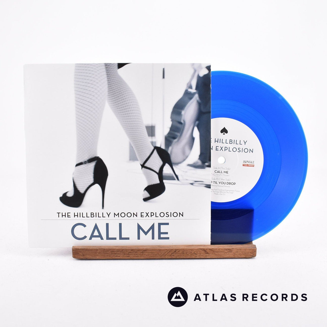 The Hillbilly Moon Explosion Call Me 7" Vinyl Record - Front Cover & Record