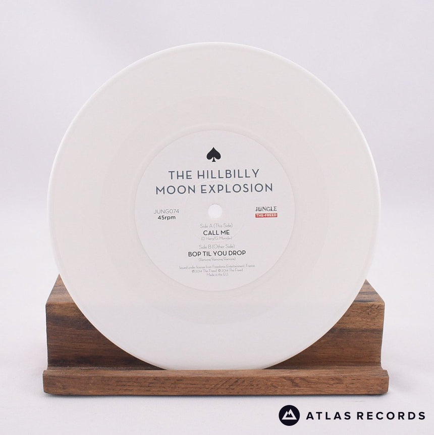 The Hillbilly Moon Explosion - Call Me - White 7" Vinyl Record - NM/NM