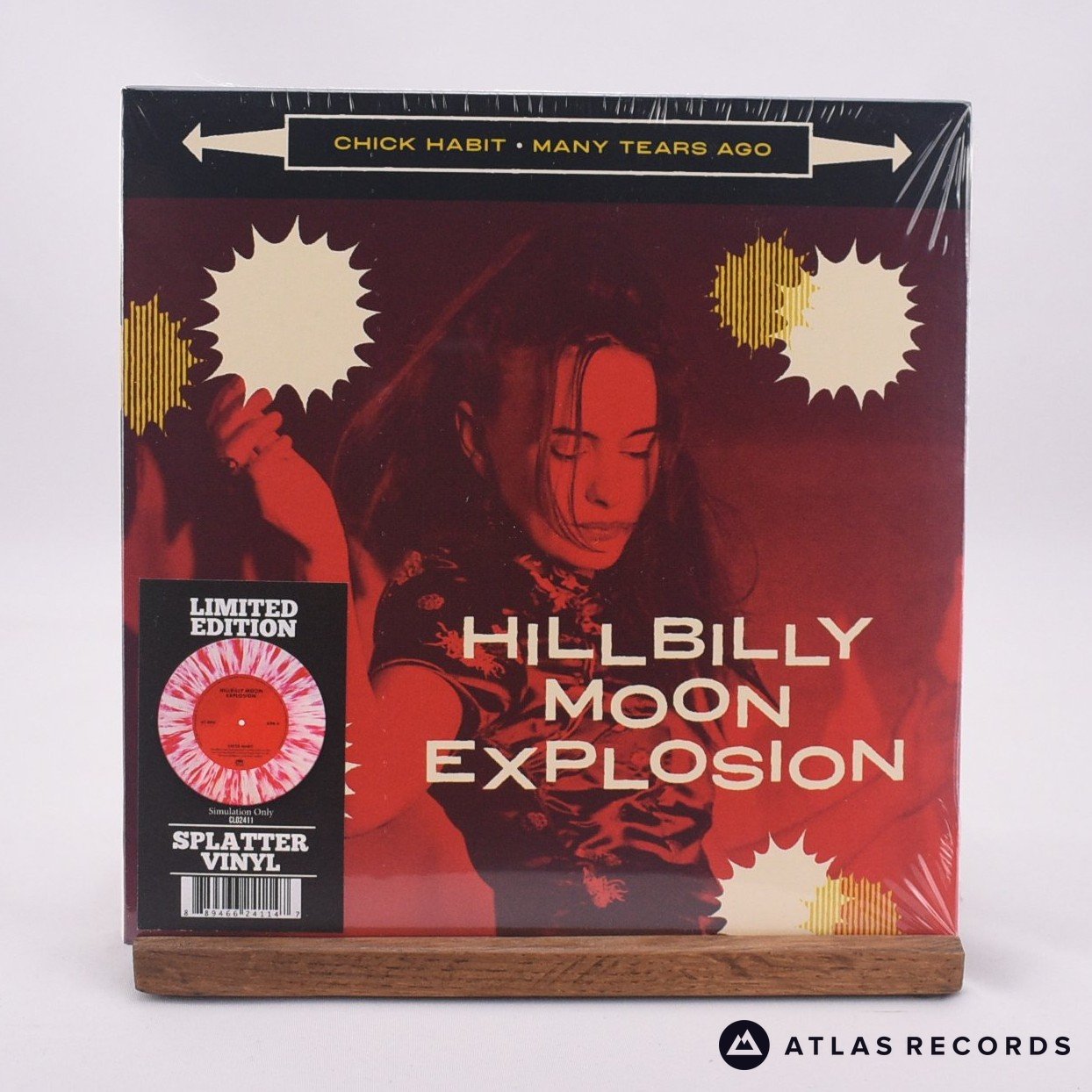 The Hillbilly Moon Explosion Chick Habit 7" Vinyl Record - Front Cover & Record