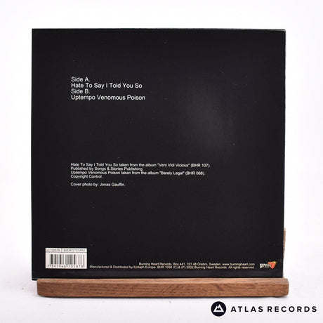 The Hives - Hate To Say I Told You So - 7" Vinyl Record - NM/NM