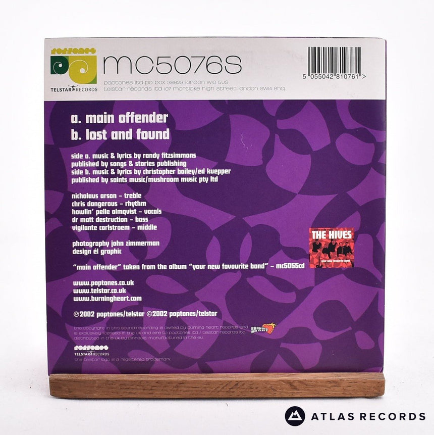 The Hives - Main Offender - 7" Vinyl Record - NM/NM